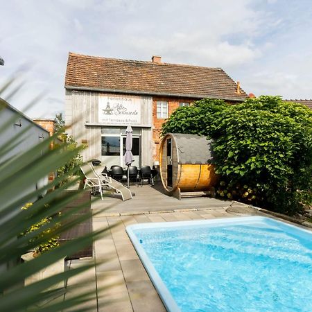 Alte Schmiede Mit Sauna, Pool Und Whirpool Im Aussenbereich Schoenstes Ferienhaus Der Lausitz Elsterheide Luaran gambar